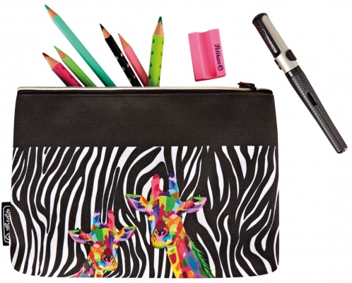 Penar plat tip etui, Herlitz, motiv Wild Neon